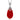 Stříbrný náhrdelník Preciosa Ruby Glow Siam 6786 63L - 45cm