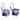 Stříbrné náušnice kostičky Violet se Swarovski Elements 6mm