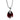 Stříbrný náhrdelník Preciosa Dainty Garnet 5035 63L - 45cm