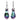 Stříbrné náušnice Preciosa Crystal Beauty Vitrail Light 6801 43