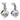 Stříbrné náušnice Preciosa Feminine Charm Crystal AB 6689 42