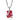 Stříbrný náhrdelník Preciosa Graceful Rosa 5028 69L - 45cm