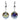Stříbrné náušnice Preciosa Starry Crystal AB 5173 42