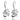 Stříbrné náušnice Preciosa Vogue White 5146 00