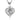 Stříbrný přívěsek srdce bohatě osázené zirkony (cubic zirconia)