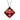 Ocelový náhrdelník Preciosa Gwen Red 7247 63L - 45cm