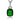 Stříbrný přívěsek se zirkony (cubic zirconia) zelený ovál