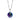 Stříbrný náhrdelník Preciosa Starry Bermuda Blue 5172 46 - 75cm