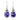 Stříbrné náušnice Preciosa Elegant Violet 5027 56