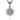 Stříbrný přívěsek se zirkony (cubic zirconia), třpytivý květ