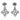 Stříbrné náušnice Preciosa Symbol of Happiness Crystal 6883 00