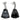 Stříbrné náušnice Preciosa Crystal Bell Chrome 6039 40
